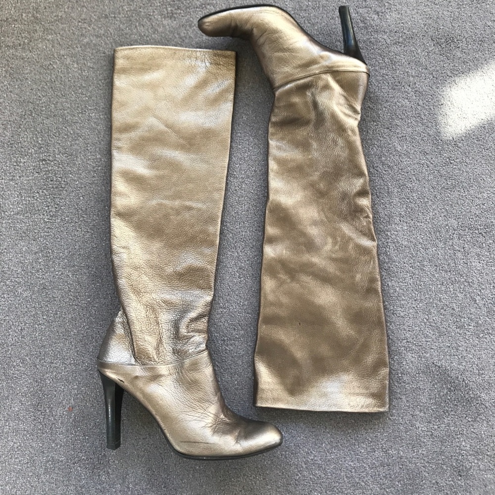 Stuart Weitzman bronze boots