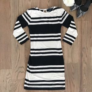 French Connection Black & White Dress