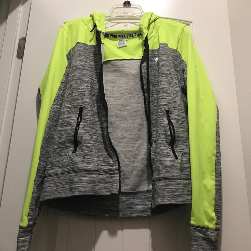 Victoria Secret PINK neon yellow Jacket