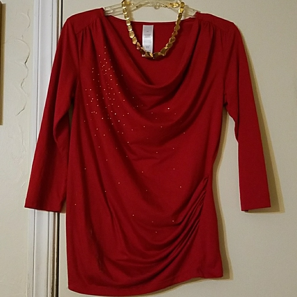 Red blouse
