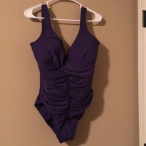 PLUS SIZE Purple One Piece Swimsuit