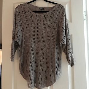 Express Brown and cream sweater