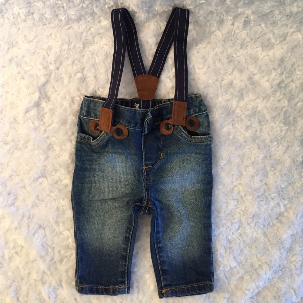 Baby B'gosh boys jean with suspenders