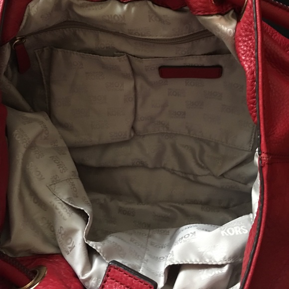Authentic Michael Kors red purse - Picture 2 of 3