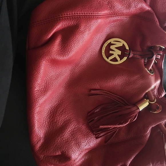 Authentic Michael Kors red purse - Picture 3 of 3