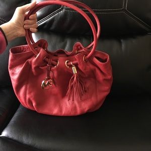 Authentic Michael Kors red purse