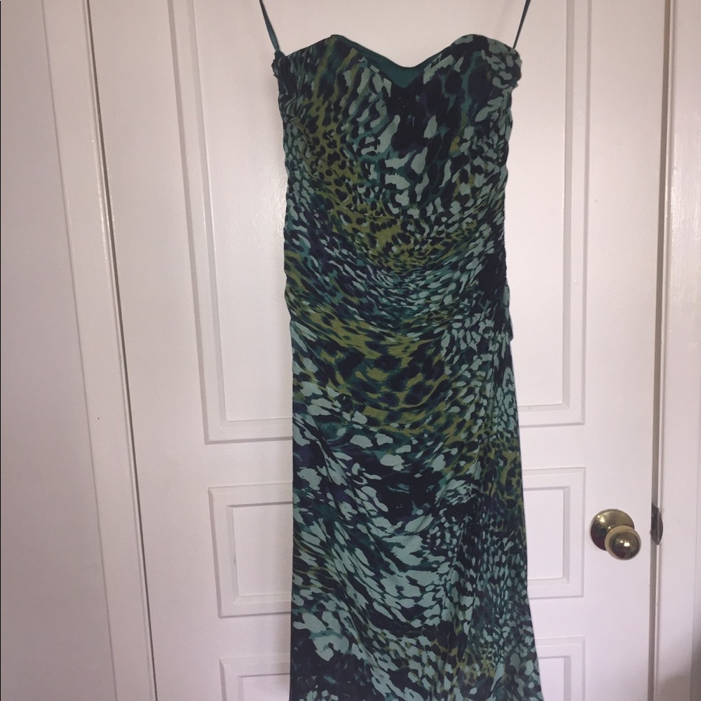Colorfully green Arden B. A line Dress