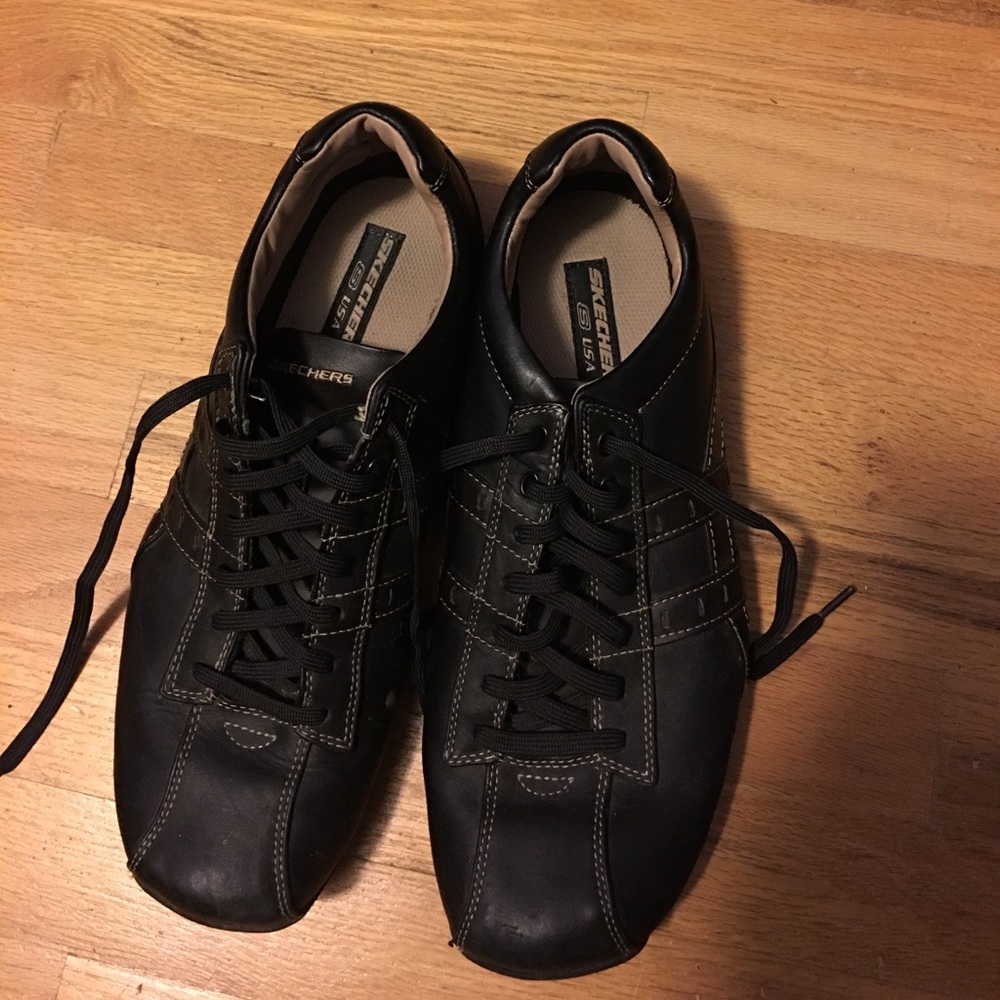 Black Skechers Dress Sneakers