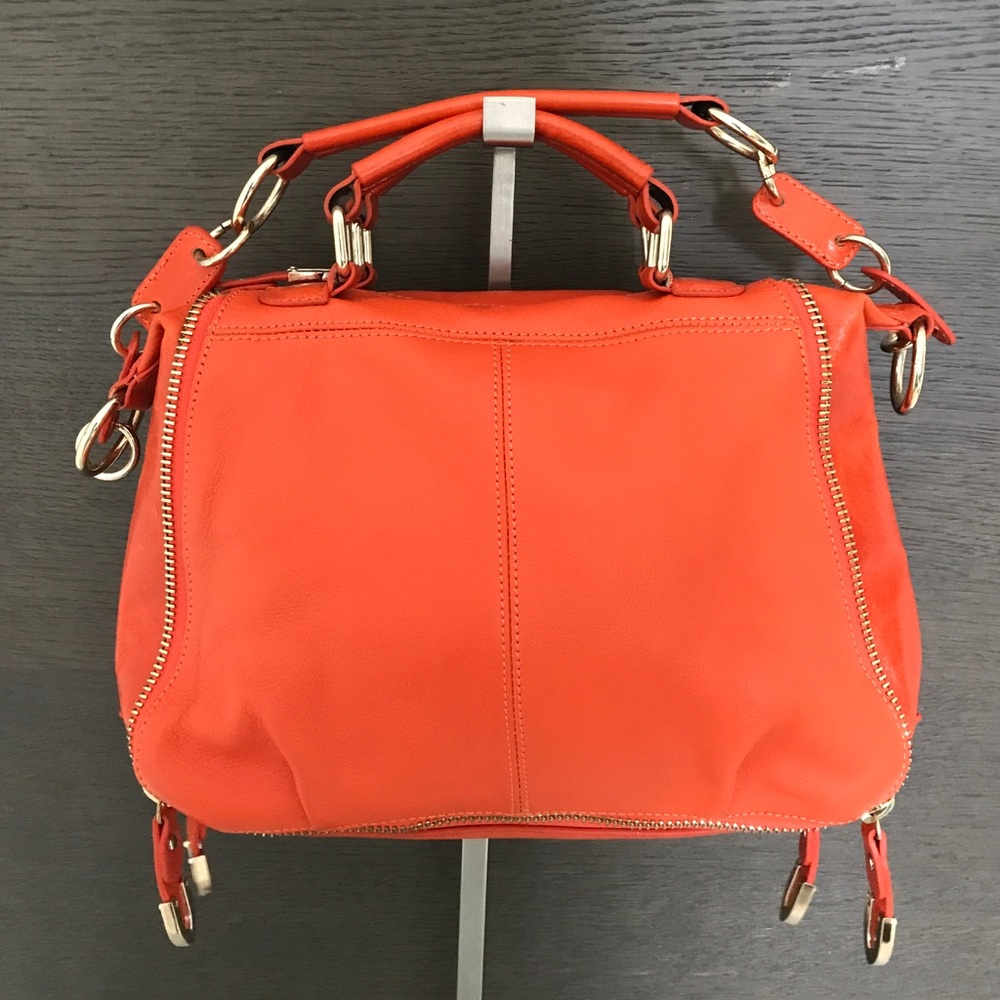 New! Charles David Small Leather Handbag 12'w x 8.5"h x 2.75"d.
