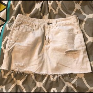 Denim White skirt
