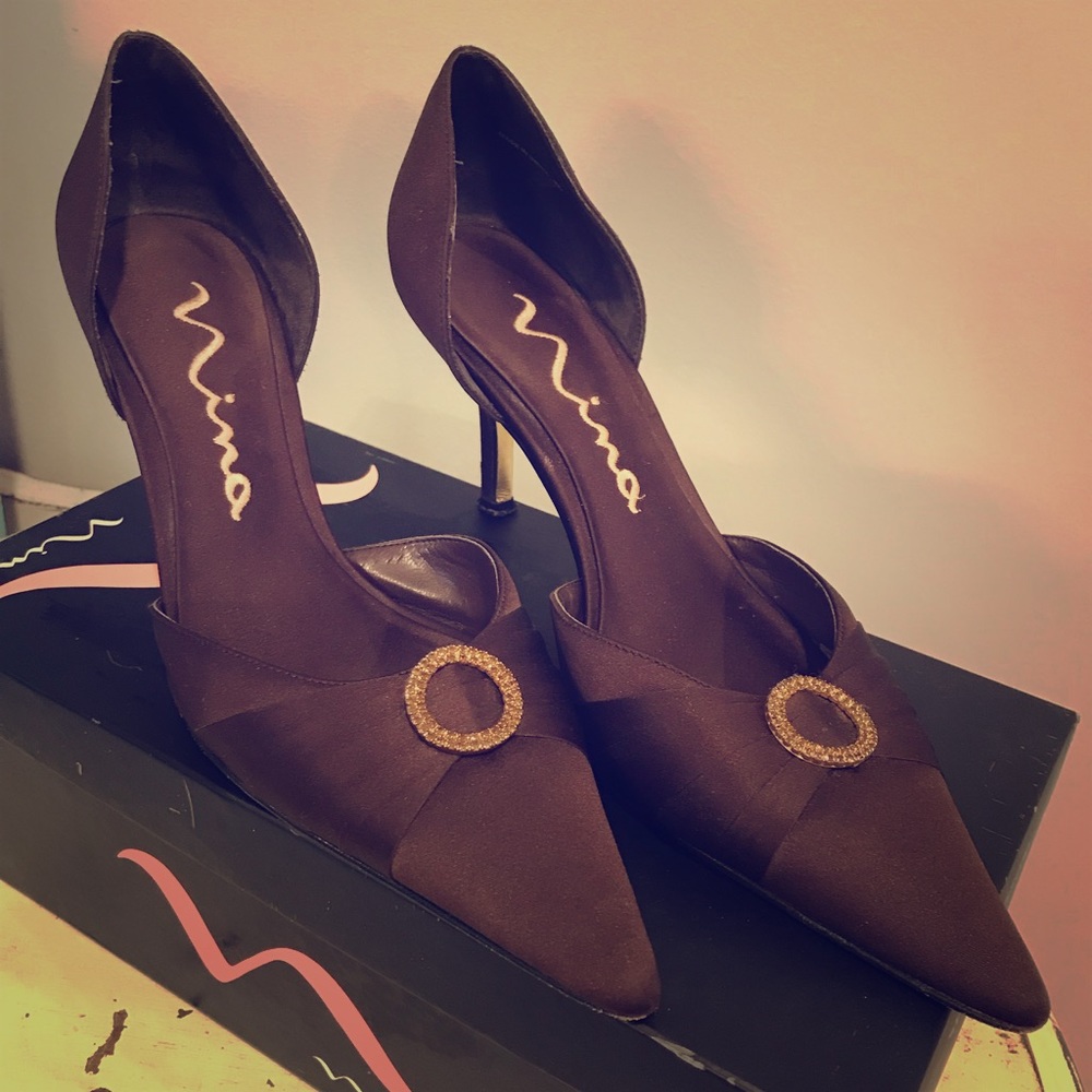 Nina Brown Heels