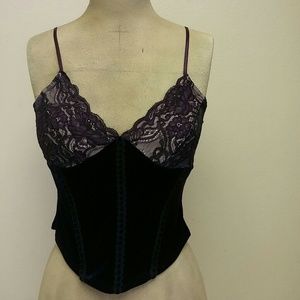 Purple Velvet Corset from bebe