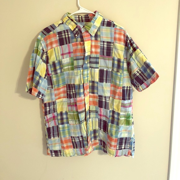 Brooks brothers quilt short sleeve button down - Picture 1 of 1