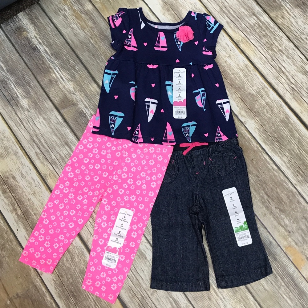 NWT 💖 Jumping Beans 3pc Set