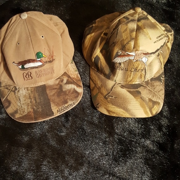 Lot of 2 Camo Caps Ducks - Picture 1 of 4