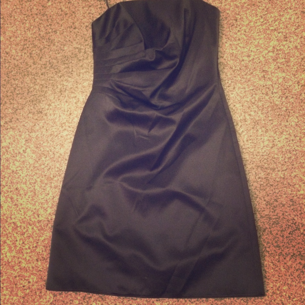 Black Strapless Cocktail Dress