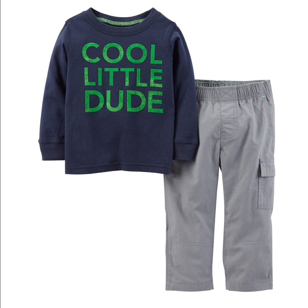 Carter's "Cool Little Dude" Tee & Cargo Pants