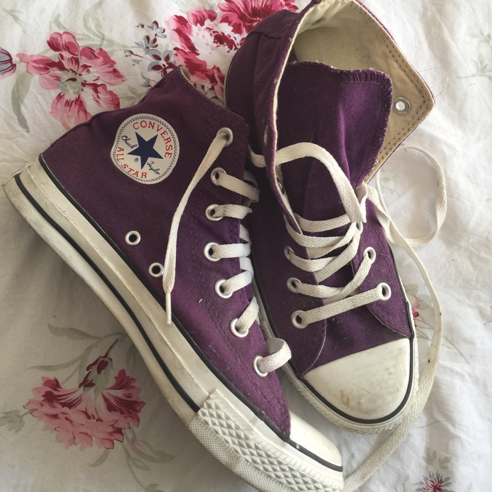 PURPLE HIGHTOP CHUCKS 🔮