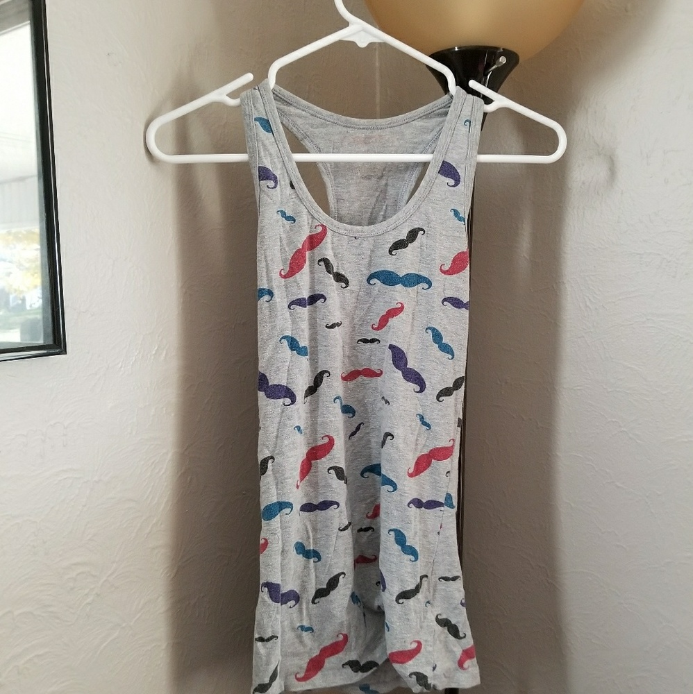 Mustache Tank Top