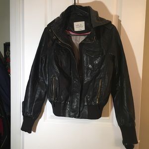 Versatile Faux Leather Thread & Supply Bomber