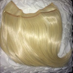 2-piece luxhair circle extensions platinum blonde