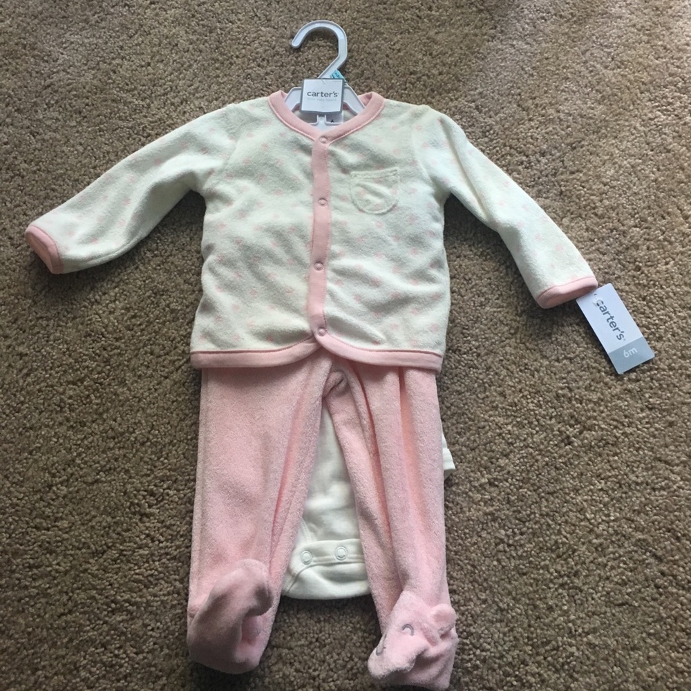 Carter’s 3pc LITTLE CUTIE SET. BRAND NEW.