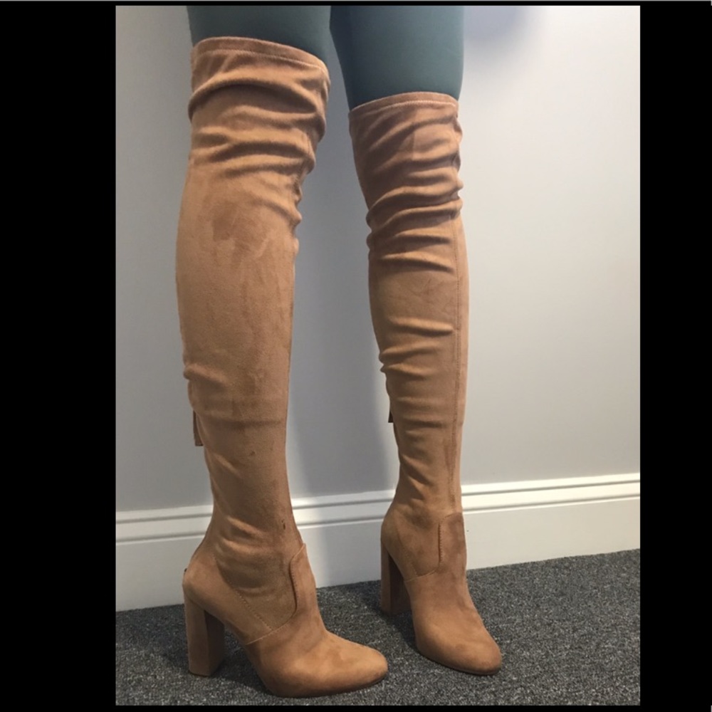 Steve Madden camel Emotion boots