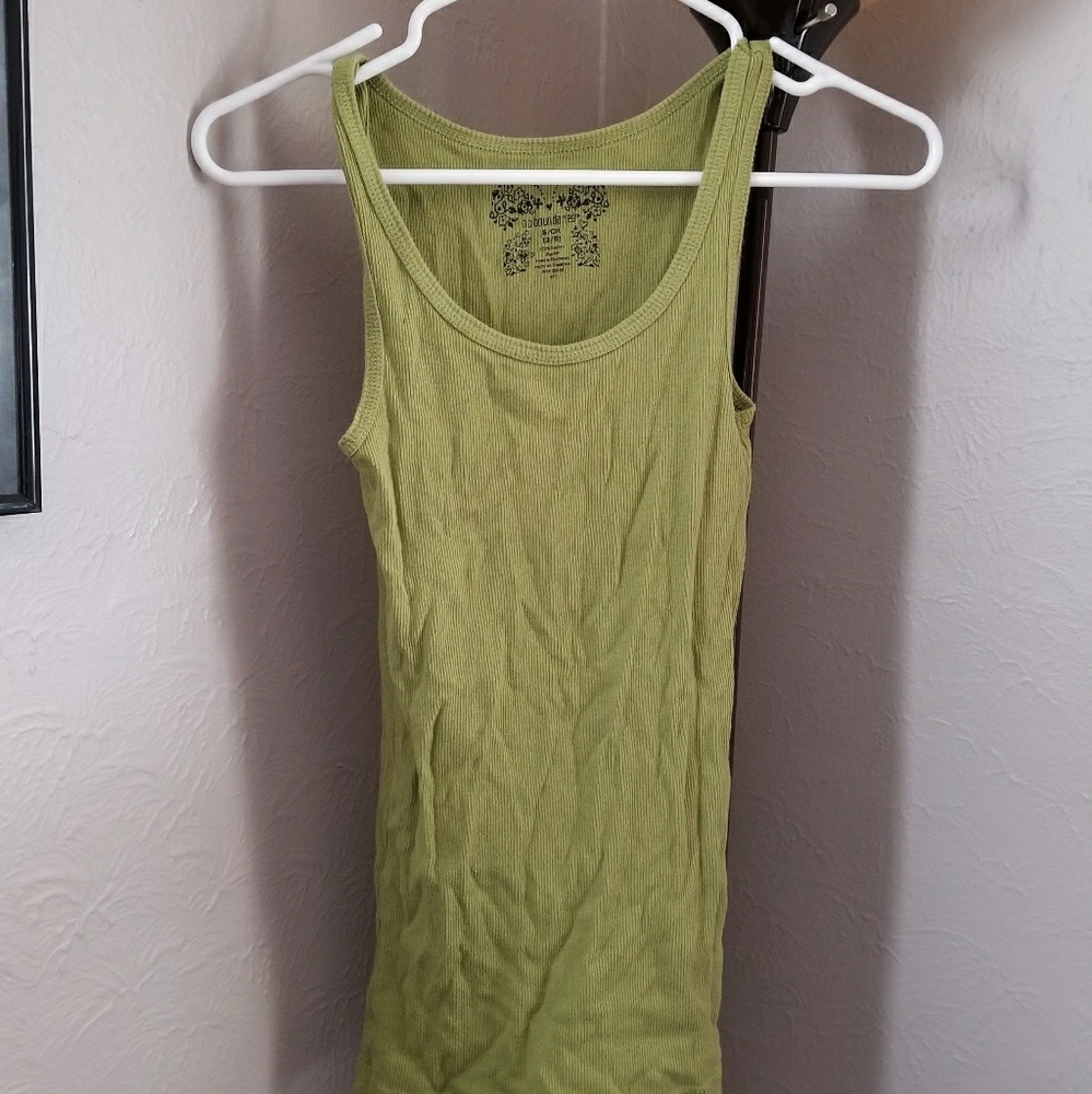 Plain lime green Tank Top