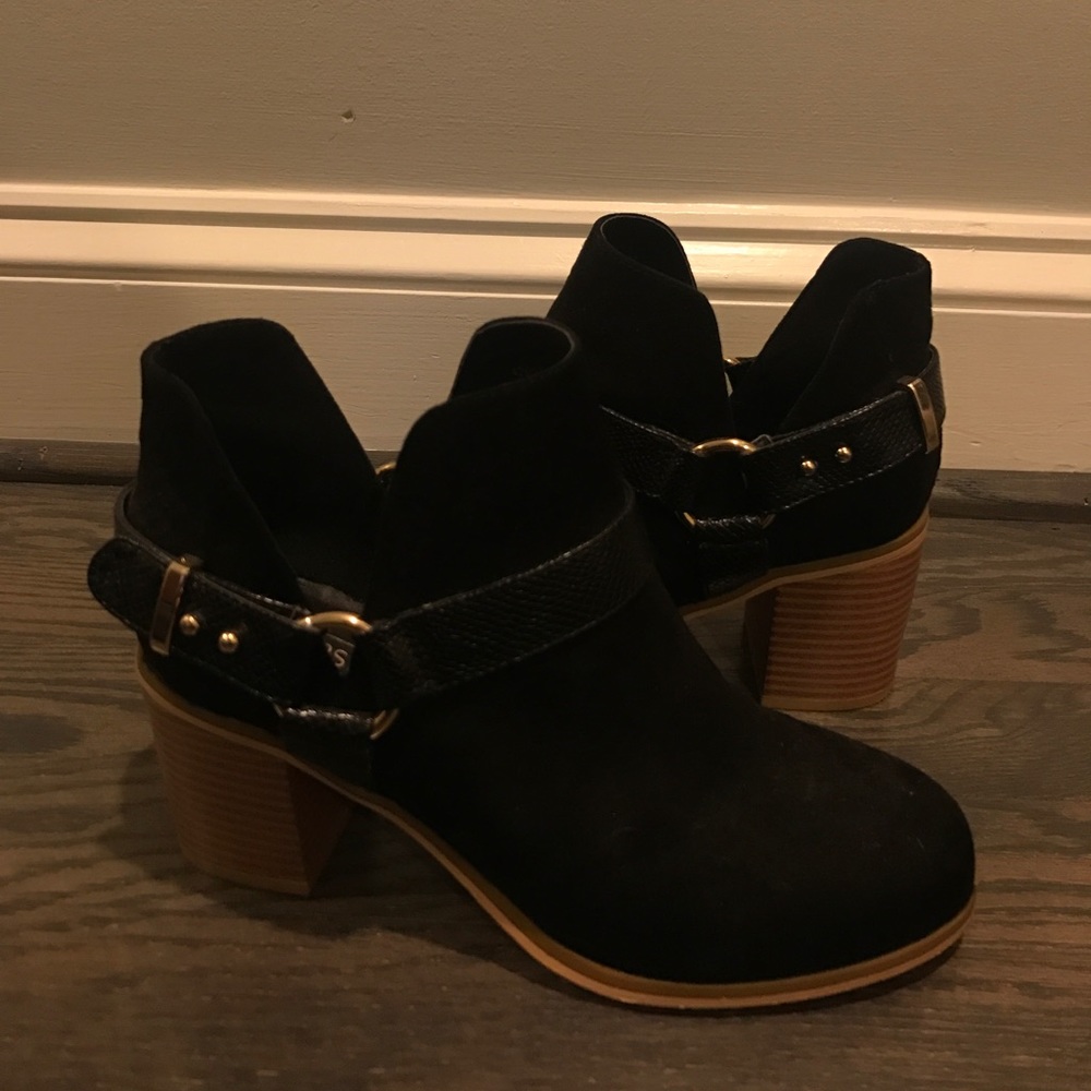 Top Shop black slip on Ankle Booties - Picture 1 of 4
