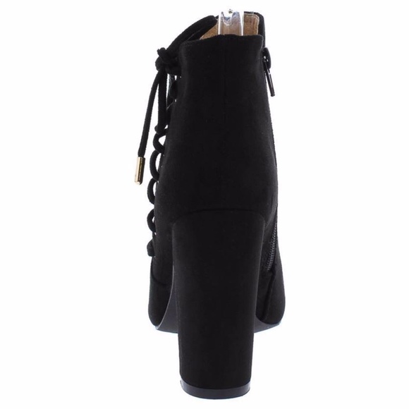 Harmony black side lace bootie - Picture 3 of 3