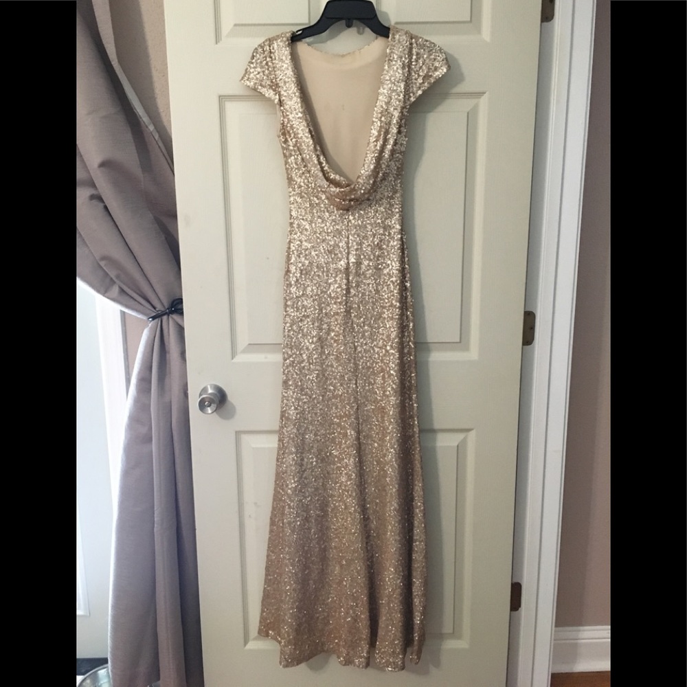 Gold Sequin Dress