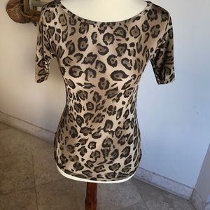 Vintage Italian MaxMara animal print blouse