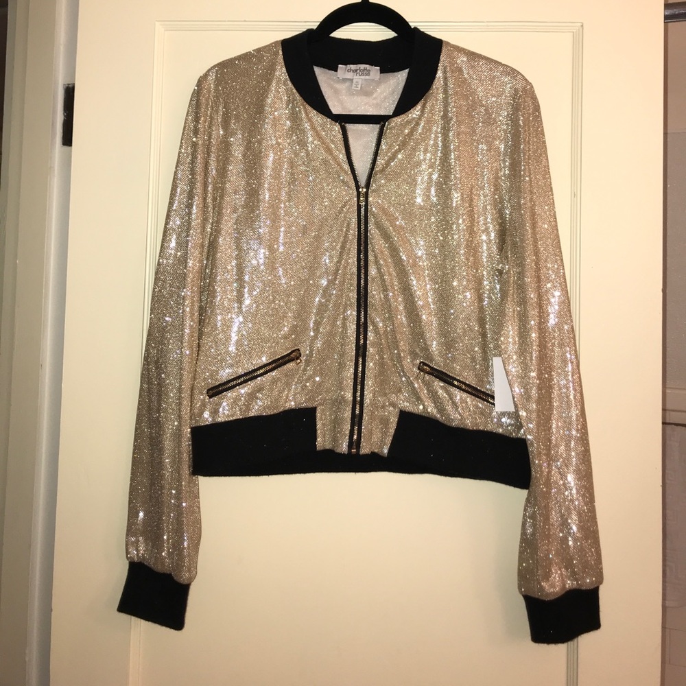 Women’s Glitter Bomber Jacket