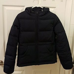 GAP navy blue puffer coat size M