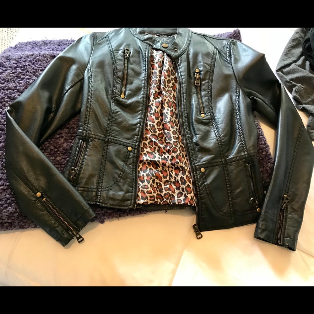 Bomb leather jacket