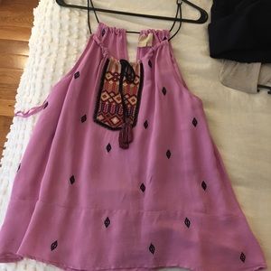 Anthropologie Embroidered Tank
