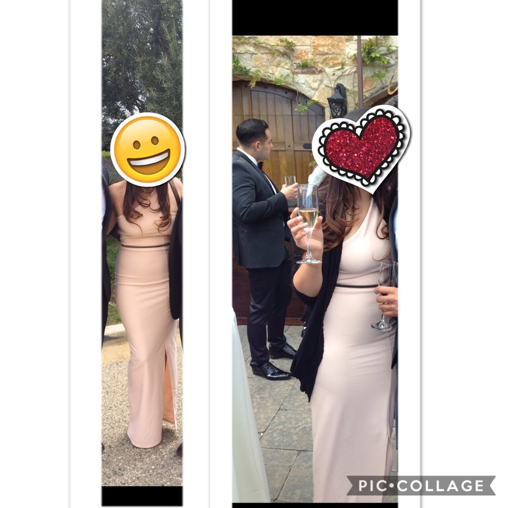 Blush pink long dress