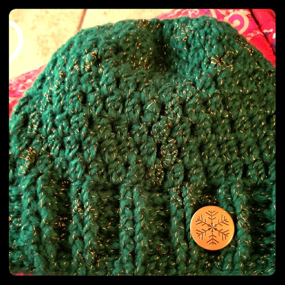 Handmade crocheted hat