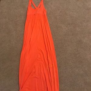 Orange maxi dress