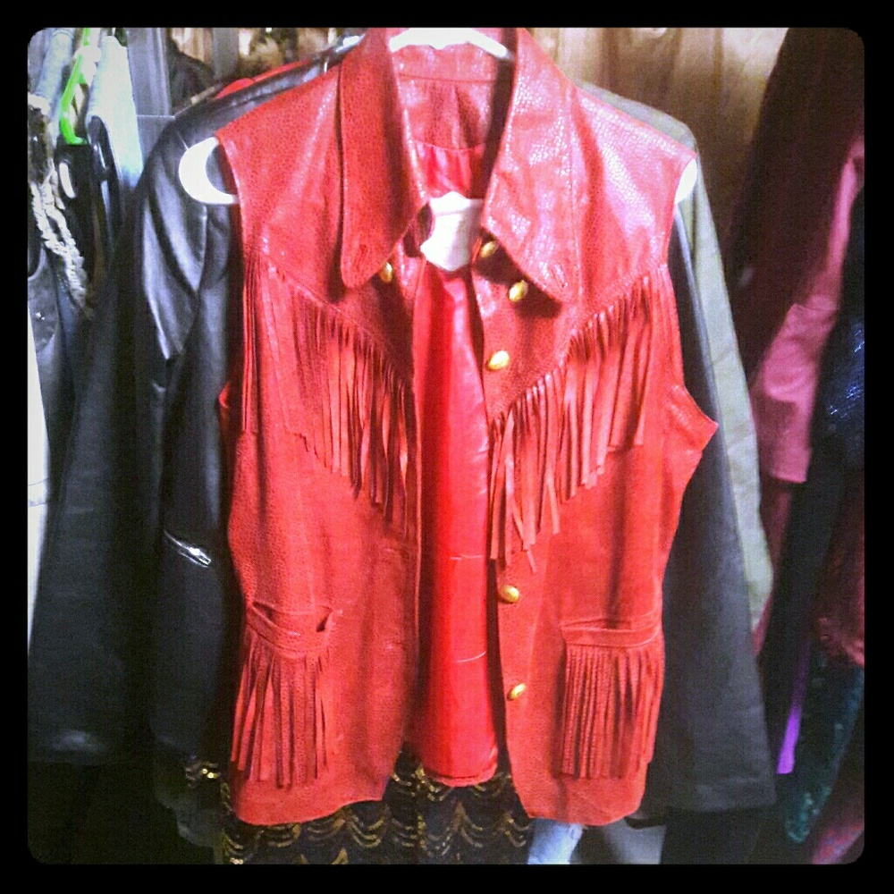 Vintage leather vest