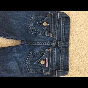 Hudson girls jeans, bootcut size 7