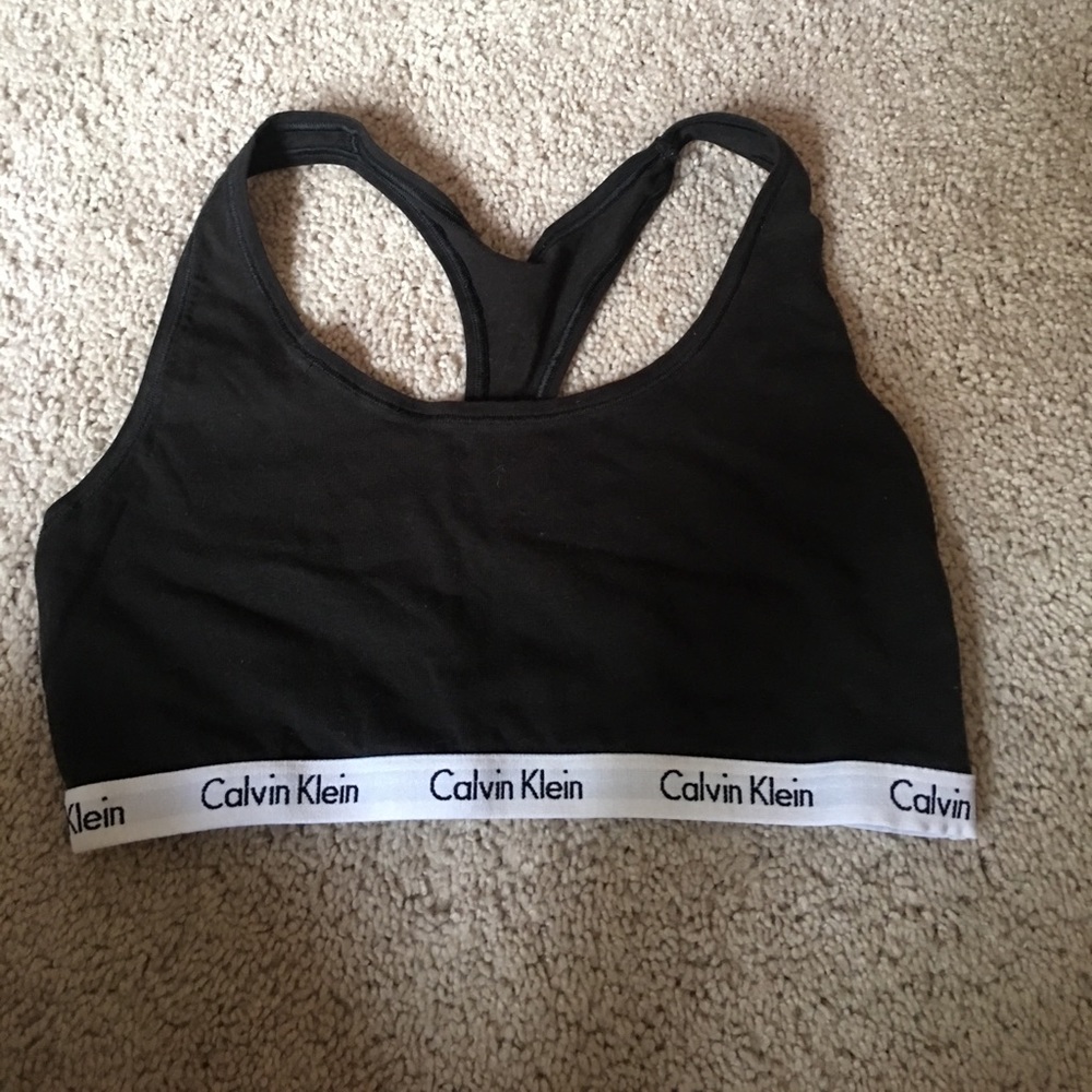 Calvin Klein Black Sports bra
