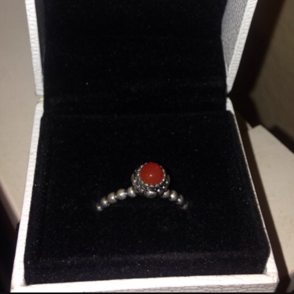 Pandora January birthstone ring