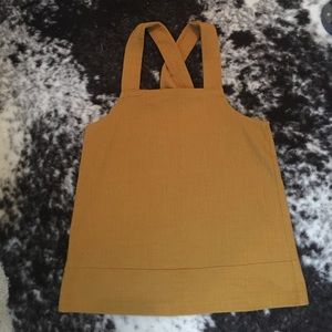 Madewell Apron Crossback Button Tank