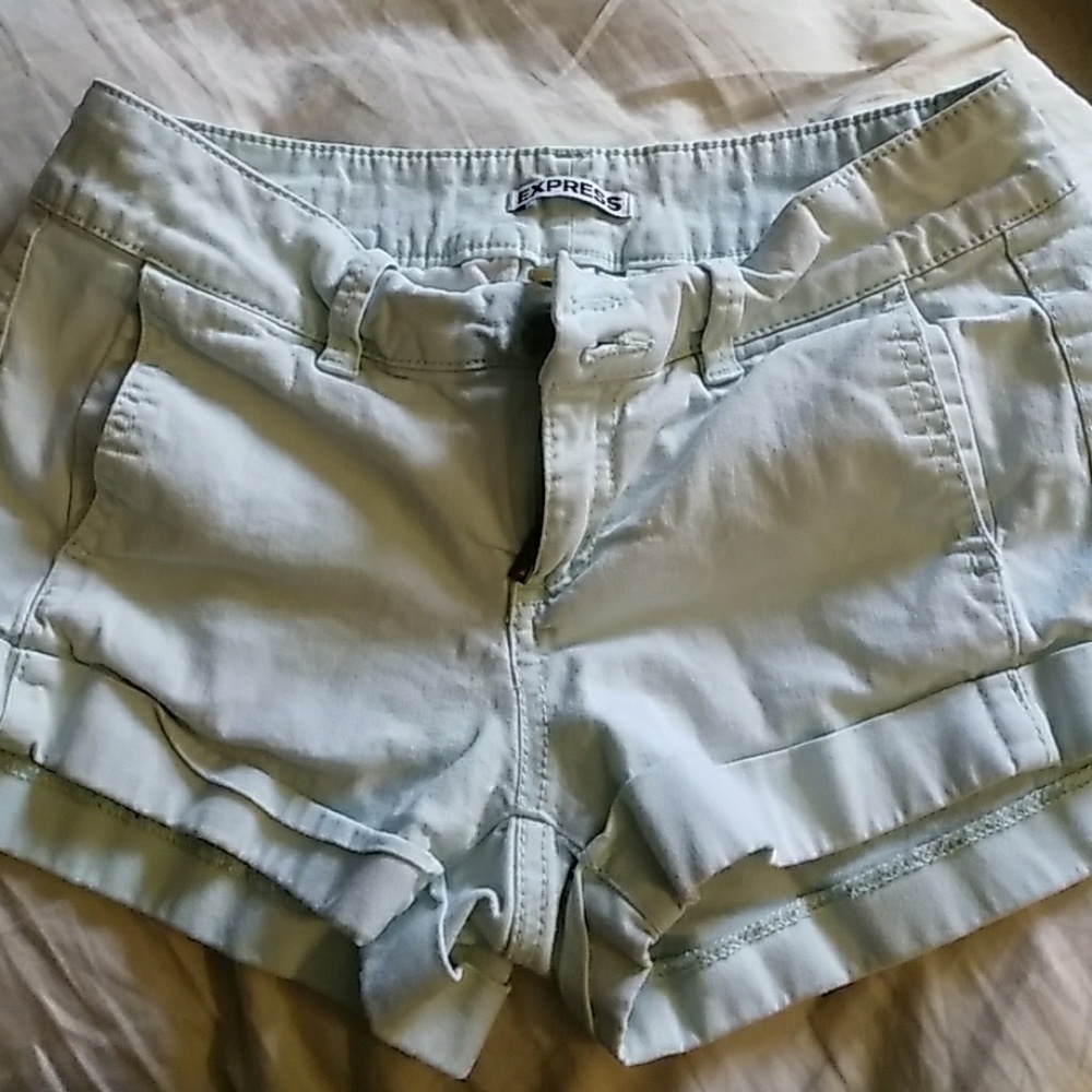 Mint colored express shorts