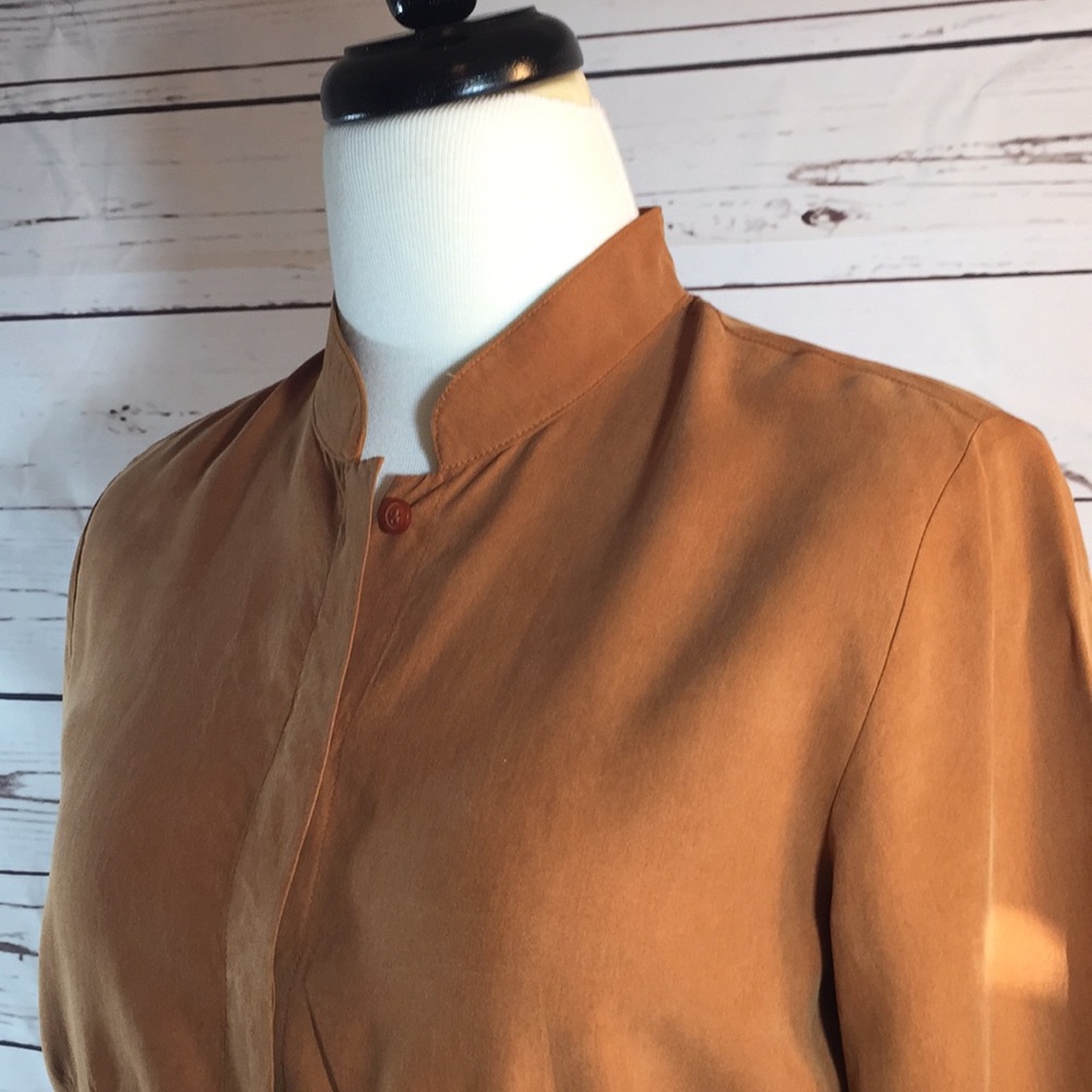 2 piece silk blouse and long silk skirt size small