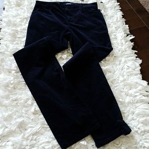 CHAPS Madden Straight Midrise Slimming Corduroy