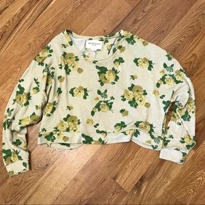 Women’s large, long sleeve floral shirt