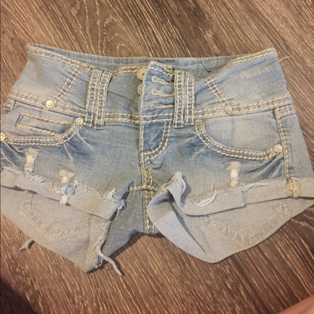 Denim shorts