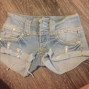 Denim shorts